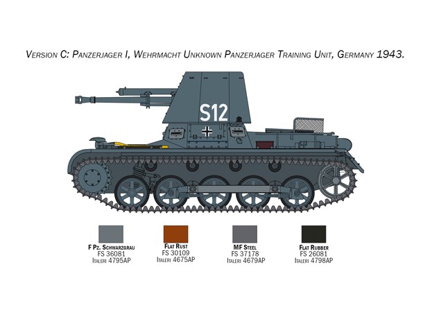 Panzerjäger I Italeri 1:35 Byggesett