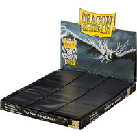 Plastficka 18-Pocket SideLoad Svart x 50 Dragon Shield Pages Passar Double Sleeve