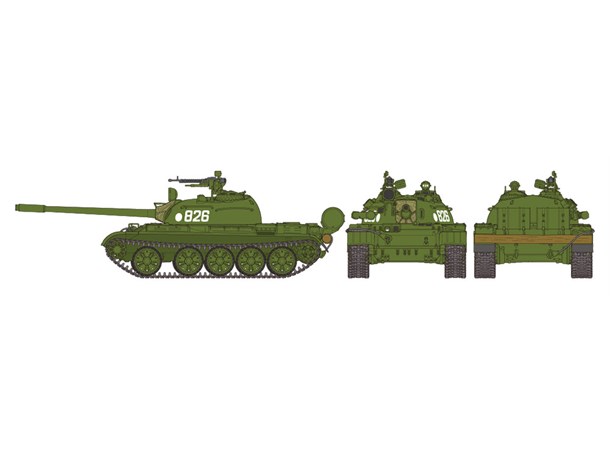 Russian Medium Tank T-55 Tamiya 1:48 Byggesett