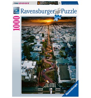 San Francisco Lombard 1000 biter Puslespill - Ravensburger Puzzle 