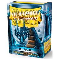 Sleeves Classic Black x100 - 63x88 m/box Dragon Shield Kortbeskyttere m/deckbox