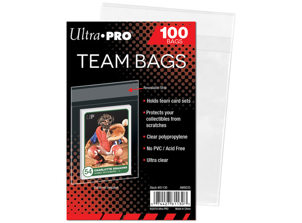 Sleeves Team Bags Resealable - 100 st Ultra Pro 