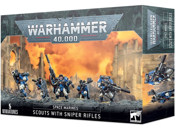 Space Marines Scouts with Sniper Rifles Warhammer 40K