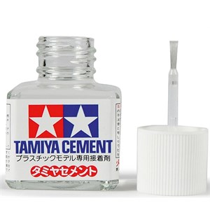 Tamiya Cement (Lim) - 40ml Flytende sement/lim for byggesett 