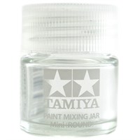 Tamiya Paint Mixing Jar Mini Round 10ml Malingsglass - tett lokk med pakning