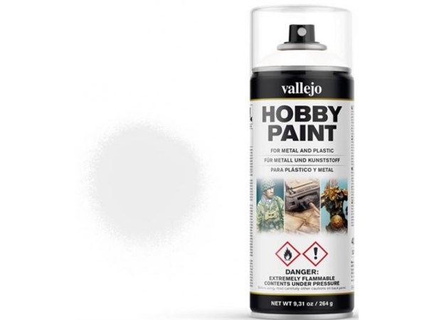 Vallejo Hobby Paint Spray White 400ml Sprayboks - Surface Primer