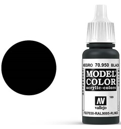 Vallejo Model Color Black 17ml Tilsvarer 4695AP|4768AP|X-1|XF-1|XF-69