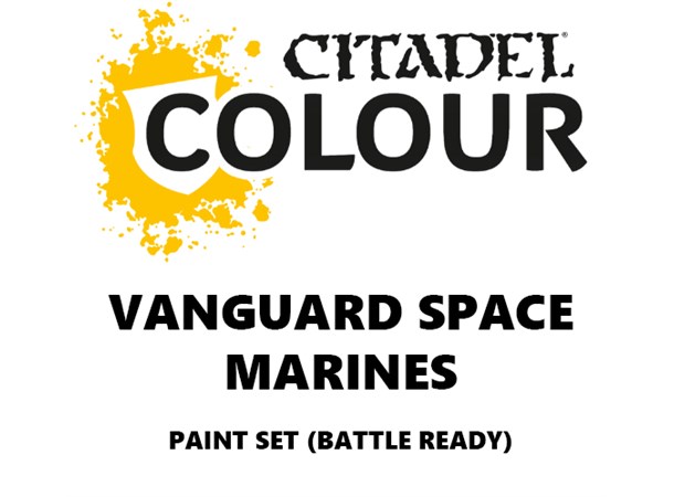 Vanguard Space Marines Paint Set Battle Ready Paint Set for din hær