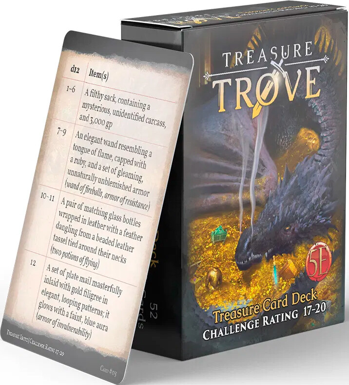 D&D Treasure Trove Deck CR 17-20 Dungeons & Dragons - 52 kort