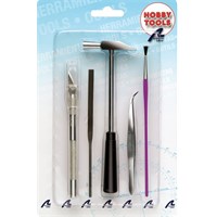 Basic Tool Set - Artesania Latina Skalpel, Hammer, Fil, Pinsett, Pensel