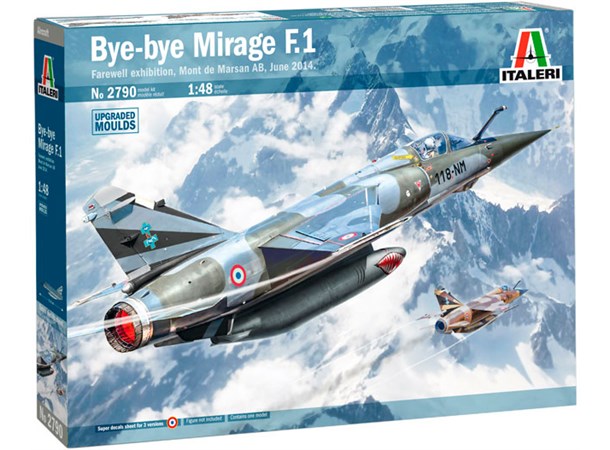 Bye-bye Mirage F1 Italeri 1:48 Byggesett