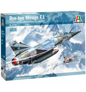 Bye-bye Mirage F1 Italeri 1:48 Byggesett 