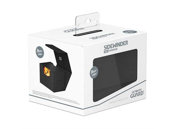 CardBox Sidewinder Monocolor 100+ Svart Ultimate Guard XenoSkin