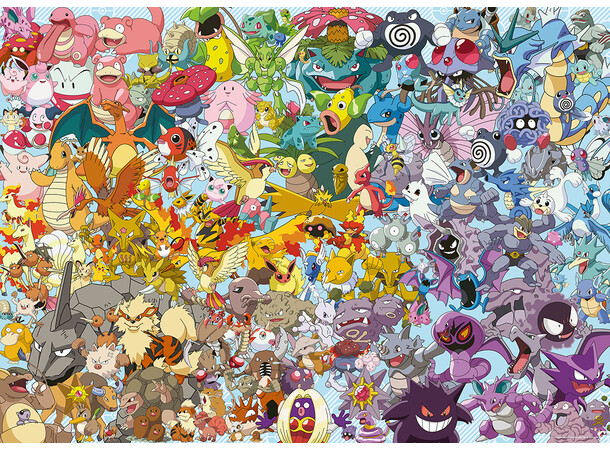 Challenge Pokemon 1000 bitar Pussel Ravensburger Puzzle 