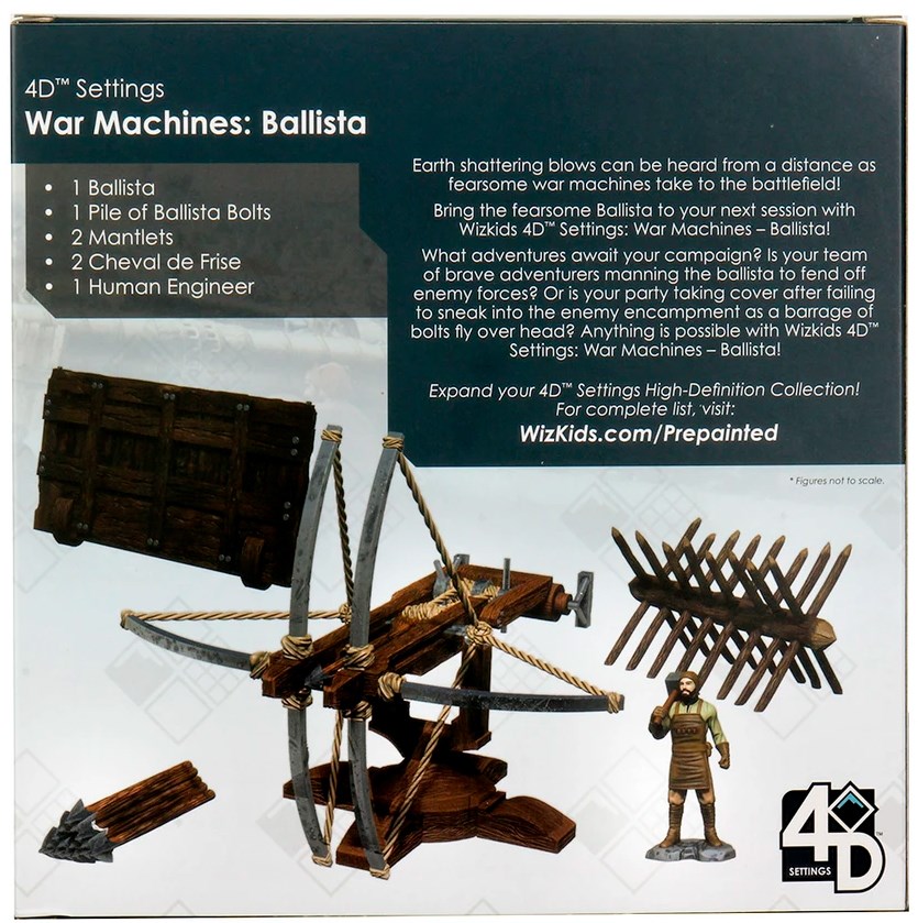 D&D Figur 4D Setting Ballista Dungeons & Dragons War Machines Gamezone.no