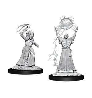 D&D Figur Nolzur Drow Mage & Priestess Nolzur's Marvelous Miniatures 