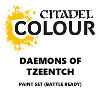 Daemons of Tzeentch Paint Set Battle Ready Paint Set for din hær