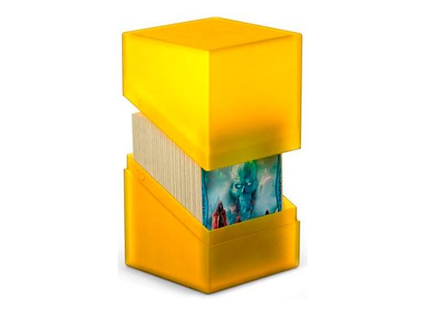 Deck Case Boulder 100+ Amber Ultimate Guard Deck Box Standard Size