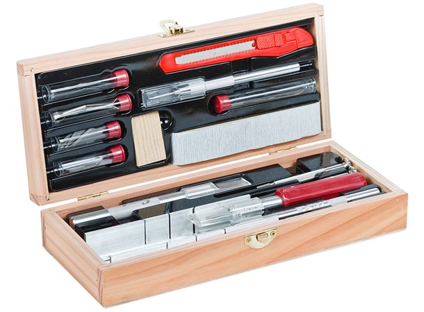 Deluxe Knife & Tool Set Eksklusivt verktøysett for hobby 