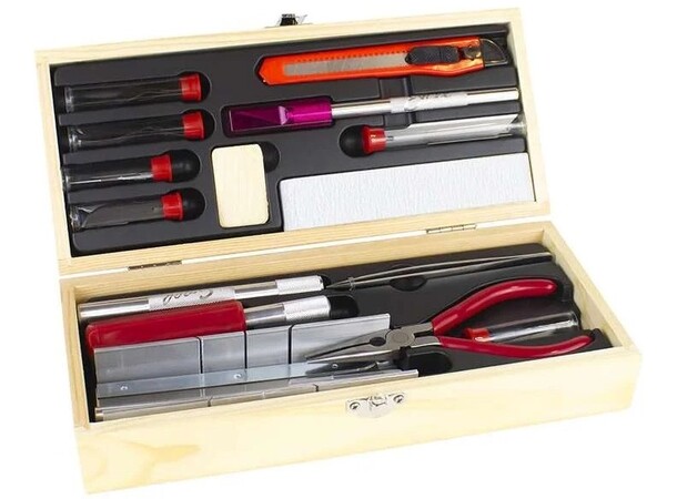 Deluxe Knife & Tool Set Exklusiv hobbyverktygssats 