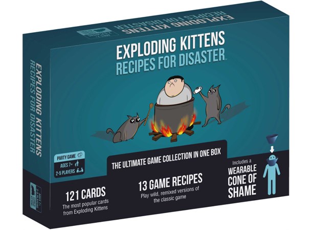 Exploding Kittens Recipes for Disaster Frittstående Samlepakke m/121 Kort