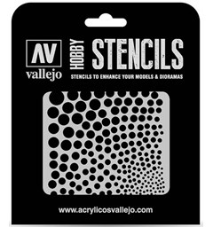 Hobby Stencils Circle Textures Vallejo