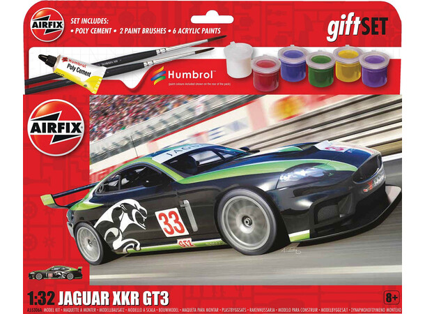 Jaguar XKR GT3 Starter Set 15cm Airfix 1:32 Byggesett