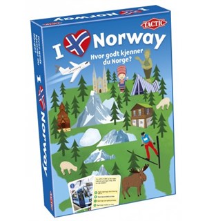 Jeg Elsker Norge Brettspill Hvor godt kjenner du Norge? 