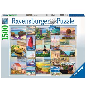 Kystkollage 1500 biter Puslespill Ravensburger Puzzle 