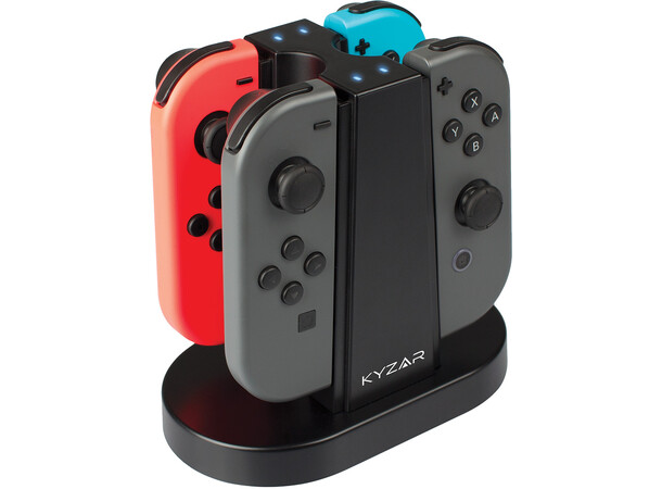 Ladestasjon for Nintendo Switch Joy-Con Lad opptil 4 kontroller på en gang