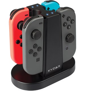 Ladestasjon for Nintendo Switch Joy-Cons Lad opptil 4 kontroller på en gang 