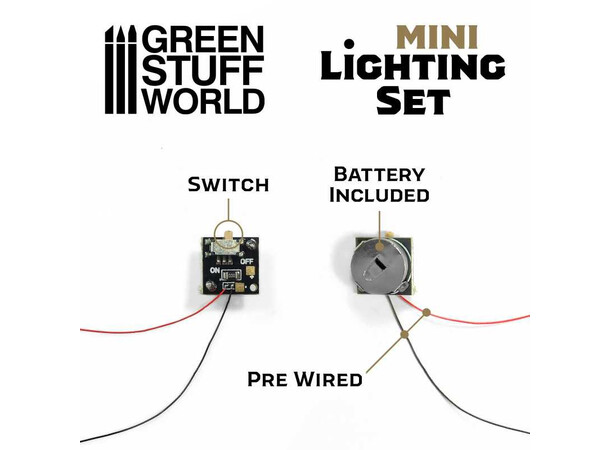 Mini Lighting Set Switch Bryter for miniatyrlys 