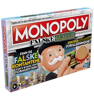 Monopoly Falske Penger Brettspill Norsk utgave 