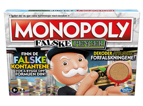 Monopoly Falske Penger Brettspill Norsk utgave