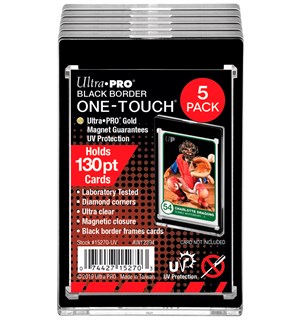 One Touch Magnetic Holder 130PT x5 Ultra Pro Black Border UV 