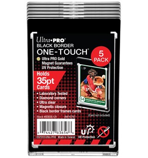 One Touch Magnetic Holder 35PT x5 Ultra Pro Black Border UV 