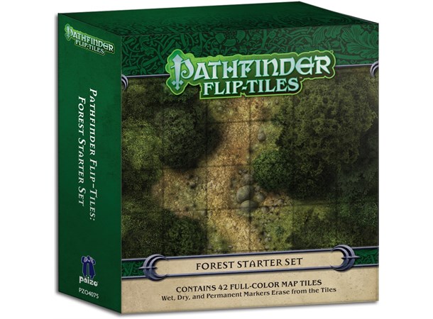 Pathfinder Flip Tiles Forest Starter Set 42 stk 15x15 kart