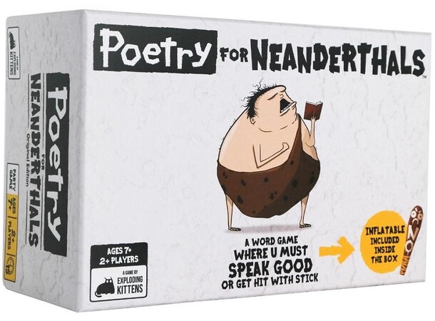 Poetry for Neanderthals Brädspel Från skaparna av Exploding Kittens 