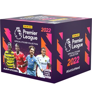 Premier League 2022 Sticker Display Panini Fotballklistremerker 