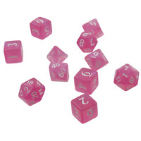 RPG Dice Set Eclipse 11 Hot Pink Tärningsset för rollspel