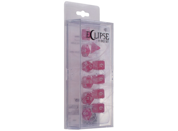RPG Dice Set Eclipse 11 Hot Pink Tärningsset för rollspel 
