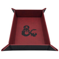 RPG Dice Tray Foldbart D&D Fällbar tärningsbricka i läder