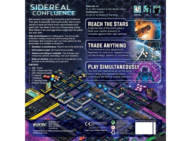 Sidereal Confluence Brädspel Remastered Edition