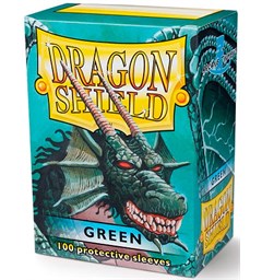 Sleeves Classic Green x100 - 63x88 m/box Dragon Shield Kortskydd m/deckbox