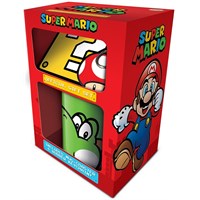 Super Mario Yoshi Gift Set Kopp + Coaster + Nøkkelring