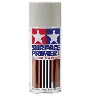 Tamiya Fine Surface Primer L Gray 180ml Spray Can Plastic/Metal 