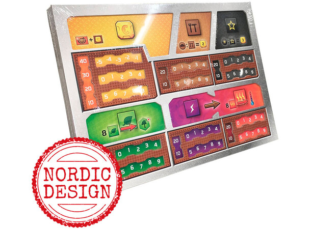 Terraforming Mars Organizer - 5 st Offisielle Playerboards Dual Layer 