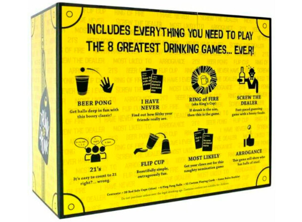 Trunk of Drunk Brädspel Beer Pong, I Have Never,  Ring of Fire++ 