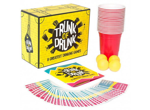 Trunk of Drunk Brädspel Beer Pong, I Have Never,  Ring of Fire++ 