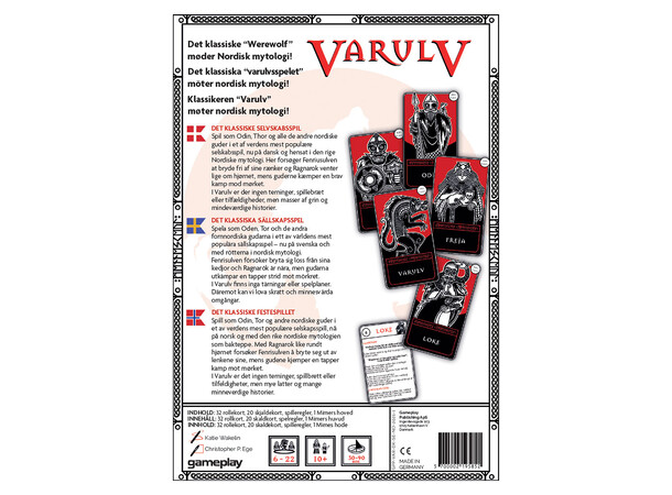 Varulv Kortspill Norsk utgave